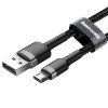 Кабель Micro USB BASEUS cafule |1.5A, 2M| (CAMKLF-CG1) black-red
