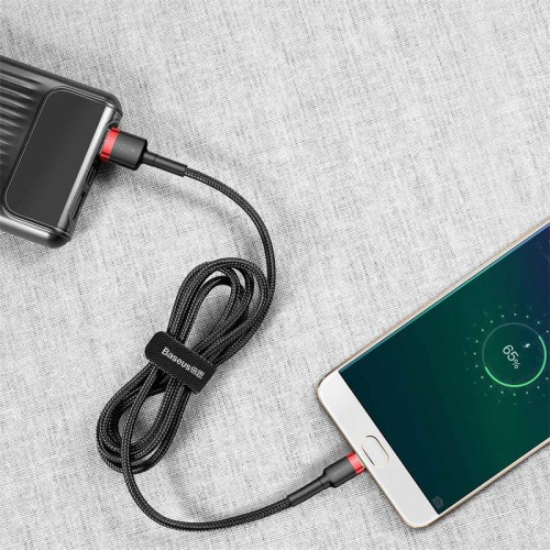 Кабель Micro USB BASEUS cafule |1.5A, 2M| (CAMKLF-CG1) black-red