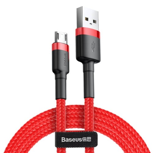 Кабель Micro USB BASEUS cafule |1.5A, 2M| (CAMKLF-CG1) black-red