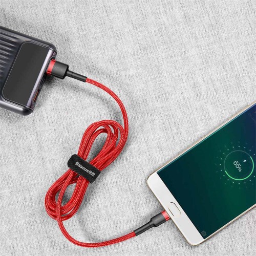 Кабель Micro USB BASEUS cafule |1.5A, 2M| (CAMKLF-CG1) black-red