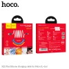 Кабель HOCO Micro USB Silicone X21 Plus |1m, 2.4A| black-orange