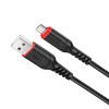Кабель HOCO Micro USB Victory charging data cable X59 |1m, 2.4A| black