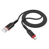 Кабель HOCO Micro USB Victory charging data cable X59 |1m, 2.4A| black