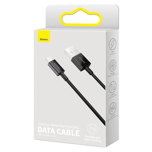Кабель BASEUS Micro USB Superior Series Fast Charging |1m, 2A| (CAMYS-02) white