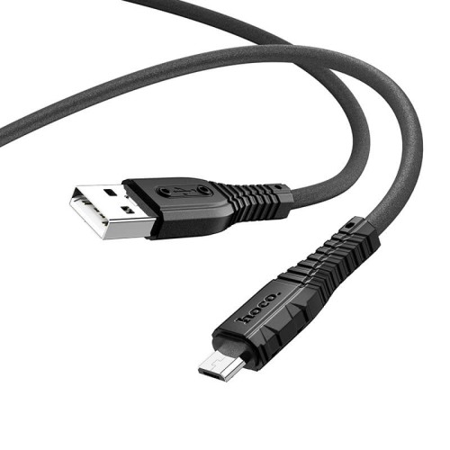 Кабель Hoco Micro USB Nano silicone charging data cable X67 |1m, 2.4A| blue