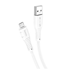 Кабель Hoco Micro USB Nano silicone charging data cable X67 |1m, 2.4A| white