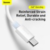 Кабель Baseus Micro USB Simple Wisdom Data Cable Kit |1.5m, 2.1A| (2PCS-Set) (TZCAMZJ-02) white