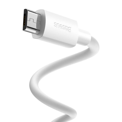 Кабель Baseus Micro USB Simple Wisdom Data Cable Kit |1.5m, 2.1A| (2PCS-Set) (TZCAMZJ-02) white