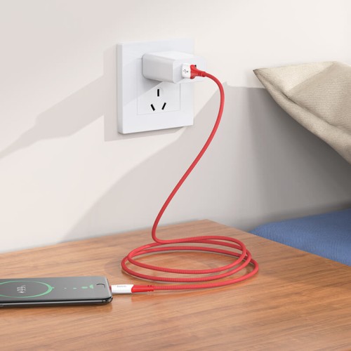 Кабель Hoco Micro USB Ferry charging data cable X70 |1m, 2.4A| red