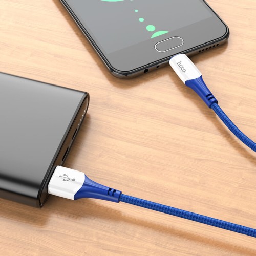 Кабель Hoco Micro USB Ferry charging data cable X70 |1m, 2.4A| red