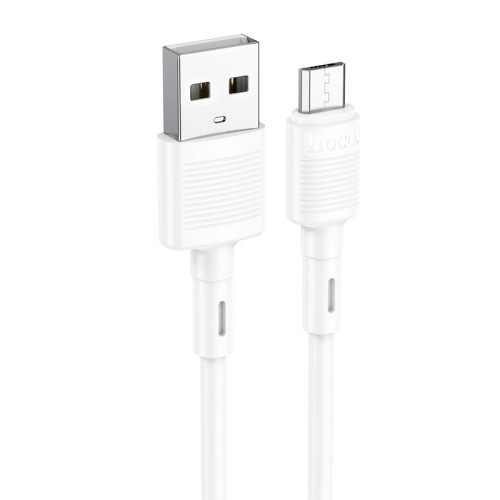 Кабель HOCO Micro USB Victory charging data cable X83 |1m, 2.4A| white