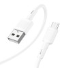 Кабель HOCO Micro USB Victory charging data cable X83 |1m, 2.4A| white