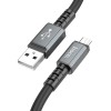 Кабель Hoco Micro USB Strength charging data cable X85 |1m, 2.4A| white