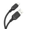 Кабель HOCO Micro USB Cool silicone charging data cable X90 |1m, 2.4A| white