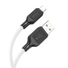 Кабель HOCO Micro USB Cool silicone charging data cable X90 |1m, 2.4A| white