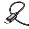 Кабель HOCO Micro USB Wind charging data cable (packaged) X89 |1m, 2.4A| black