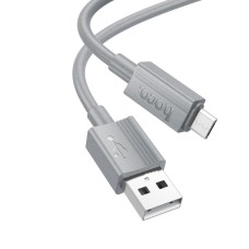 Кабель HOCO Micro USB Favor charging data cable X107 |1m, 2.4A| grey