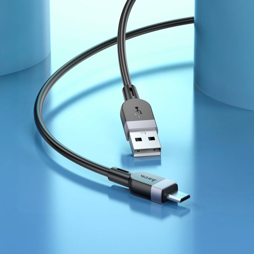 Кабель HOCO Micro USB Energy silicone charging data cable X109 |2m, 2.4A| black