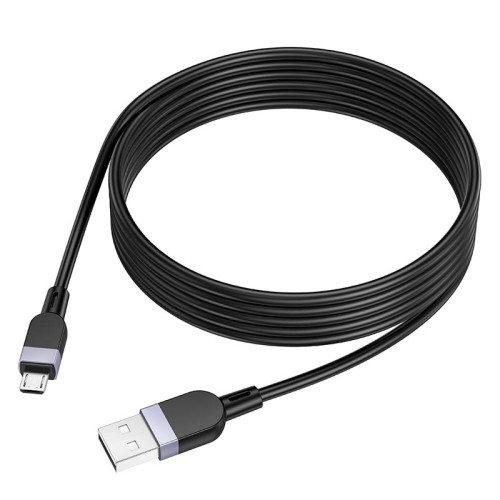 Кабель HOCO Micro USB Energy silicone charging data cable X109 |2m, 2.4A| black