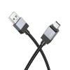 Кабель HOCO Micro USB Honorific charging data cable X110 |1m, 2.4A| black