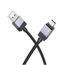 Кабель HOCO Micro USB Honorific charging data cable X110 |1m, 2.4A| black