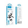Кабель HOCO Micro USB Honorific charging data cable X110 |1m, 2.4A| black