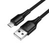 Кабель HOCO Micro USB Beneficio charging data cable X120 |1m, 2.4A| black