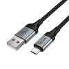 Кабель HOCO Micro USB Nuevo charging data cable X121 |1.5m, 2.4A| black