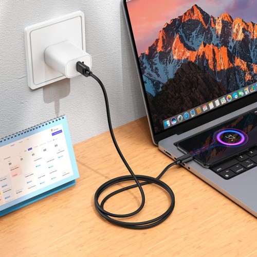 Кабель HOCO Micro USB Benefit silicone charging data cable X122 |1m, 2.4A| black
