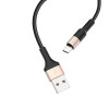 Кабель Type-C Hoco Xpress X26 black-gold