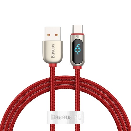 Кабель BASEUS Type-C Display Fast Charging Data Cable |1m, 5A| (CATSK-02) red