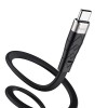 Кабель HOCO Type-C Angel silicone charging data cable X53 |1m, 3A| black