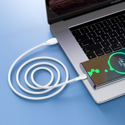 Кабель HOCO Type-C Ultimate silicone charging data cable X61 |1m, 3A| black