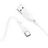 Кабель HOCO Type-C Ultimate silicone charging data cable X61 |1m, 3A| white