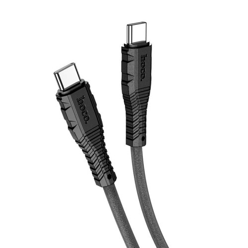 Кабель Hoco Type-C to Type-C Nano silicone charging data cable X67 |1.2m, 60W, 5A| white