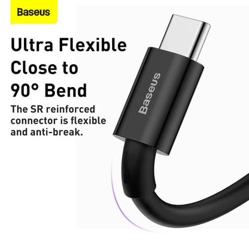 Кабель BASEUS Type-C Superior Series Fast Charging Data |1m, 6A, 66W| (CATYS-01) black