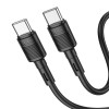 Кабель HOCO Type-C to Type-C Victory charging data cable X83 |1M, 60W, 3A| black