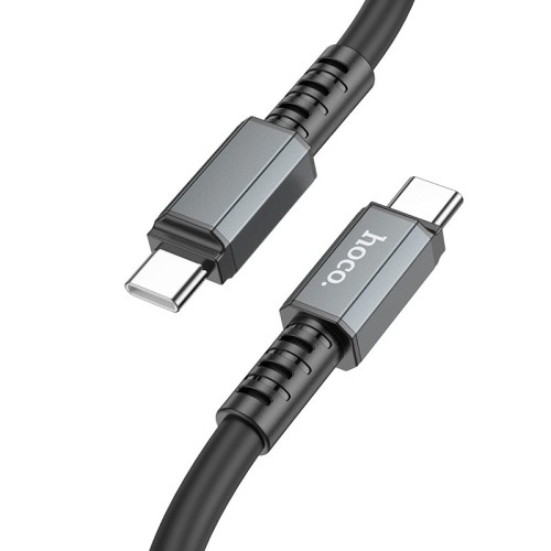 Кабель Hoco Type-C to Type-C Strength charging data cable X85 |1m, 60W, 3A| black