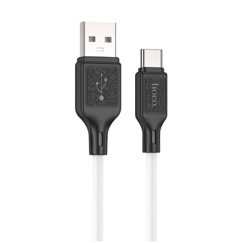 Кабель HOCO Type-C Cool silicone charging data cable X90 |1m, 3A| black