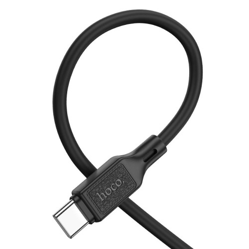 Кабель HOCO Type-C Cool silicone charging data cable X90 |1m, 3A| white