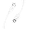 Кабель HOCO Type-C to Type-C Magic silicone PD charging data cable X87 |1m, 60W, 3A| red