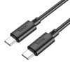 Кабель HOCO Type-C to Type-C Gratified charging data cable (packaged) X88 |1m, 60W| white