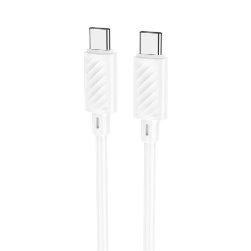 Кабель HOCO Type-C to Type-C Gratified charging data cable (packaged) X88 |1m, 60W| white