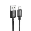Кабель HOCO Type-C Wind charging data cable (packaged) X89 |1m, 3A| black