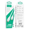 Кабель HOCO Type-C to Type-C Force fast charging data cable X93 |2m, 240W| white