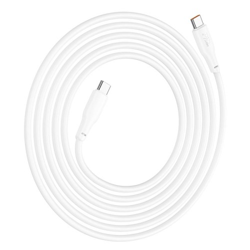 Кабель HOCO Type-C to Type-C Force fast charging data cable X93 |2m, 100W| white