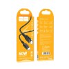 Кабель HOCO Type-C to Type-C  Goldentop charging data cable X95 |1m, 60W| black