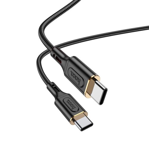 Кабель HOCO Type-C to Type-C  Goldentop charging data cable X95 |1m, 60W| black