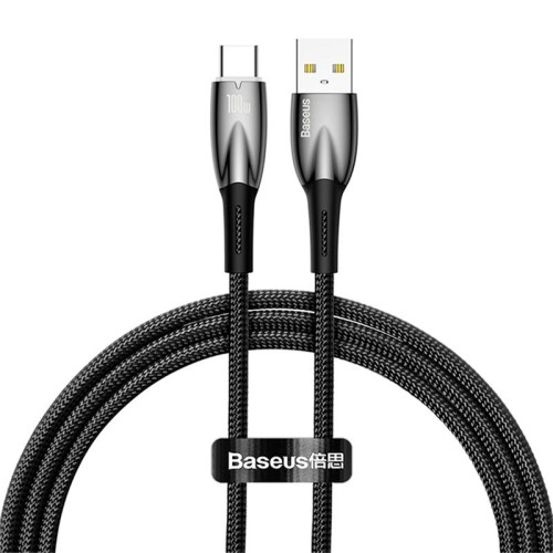 Кабель Baseus Type-C Glimmer Series Fast Charging Data Cable |1m, 100W/6A| black