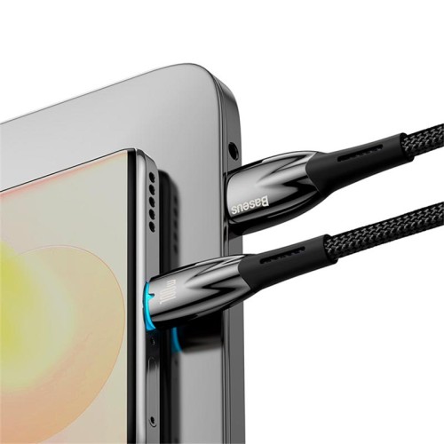 Кабель Baseus Type-C Glimmer Series Fast Charging Data Cable |1m, 100W/6A| black